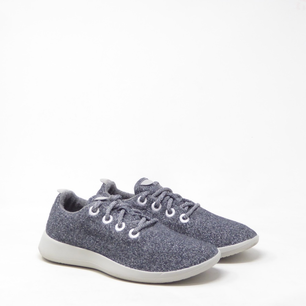 Allbirds Women Wool Runners Grey Lace Up Sneakers Size 7